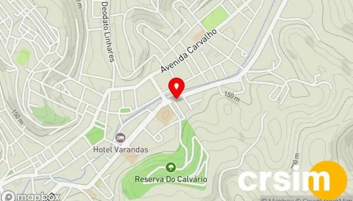 mapa de Castelão Materiais de Construção Loja de materiais de construção em Miracema