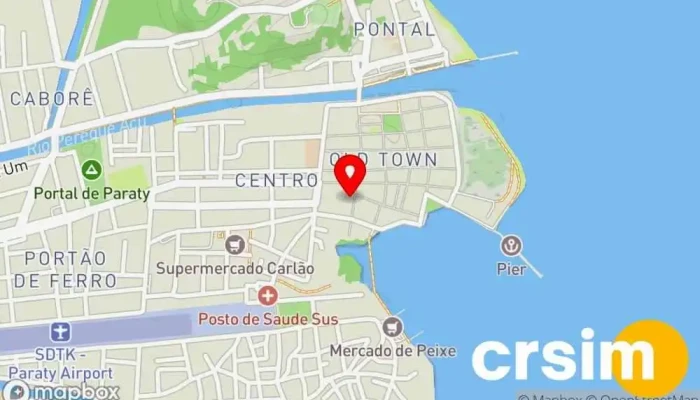 mapa de Celeiro Armazem Tropical Restaurante brasileiro, Bar, Charcutaria, Fabricante de queijo, Charutaria, Restaurante alemão, Restaurante espanhol em Paraty