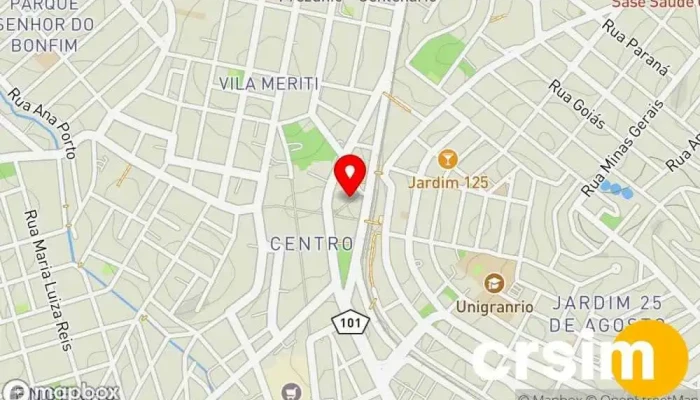 mapa de Censura 18 Caxias Loja de Roupa em Duque de Caxias