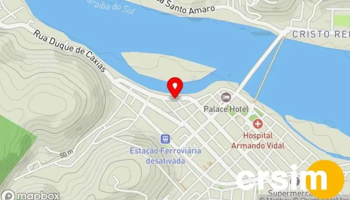 mapa de CENTRO DE ALTA PERFORMANCE SSL GYM Loja de vitaminas e suplementos, Sala de fitness em São Fidélis