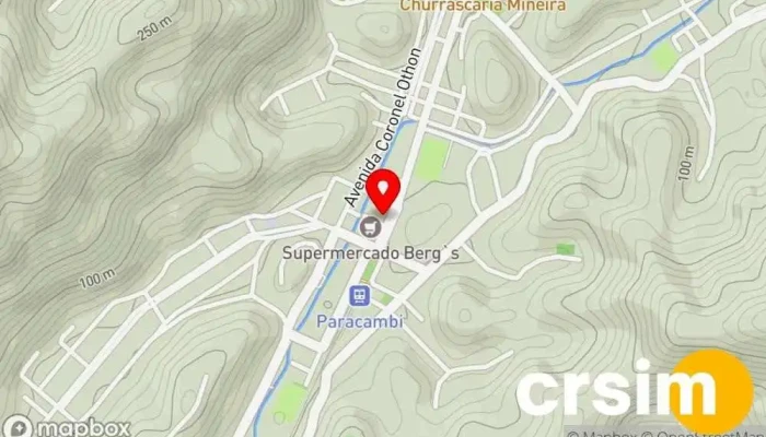 mapa de Centro  em Paracambi