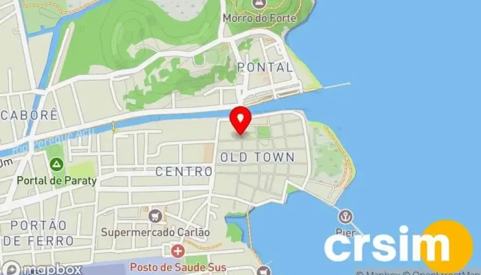 mapa de Cerejeira Boutique Loja de Roupa em Paraty