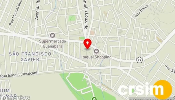 mapa de Citycol Itaguaí Loja de Roupa em Itaguaí