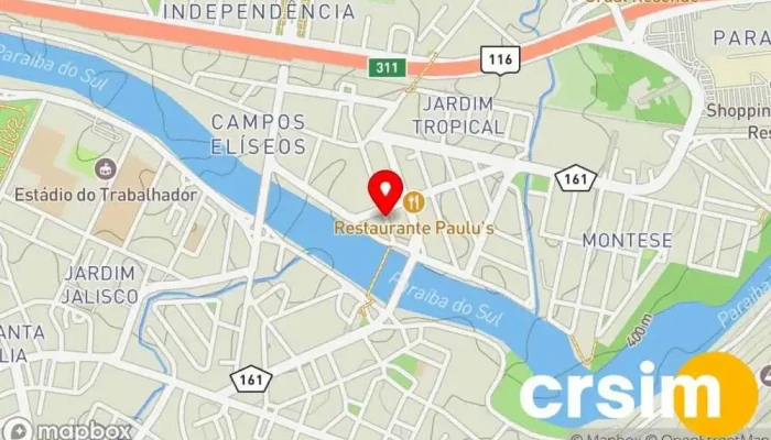 mapa de Citycol Resende Loja de Roupa em Resende