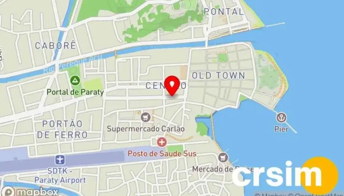mapa de Clariana Modas Loja de Roupa em Paraty