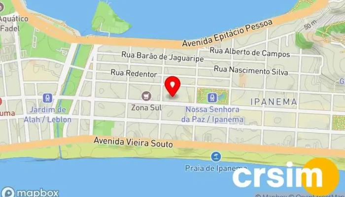 mapa de Claro Companhia telefônica em Rio de Janeiro