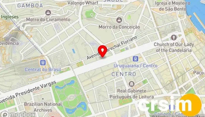 mapa de Claro Empresa de telecomunicação, Loja em Rio de Janeiro