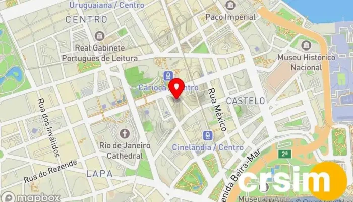 mapa de Claro Empresa de telecomunicação, Loja em Rio de Janeiro