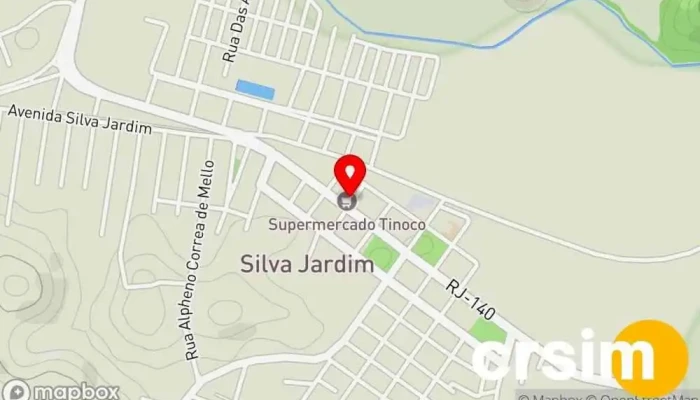 mapa de CLASS TECH Loja de eletrônicos em Silva Jardim