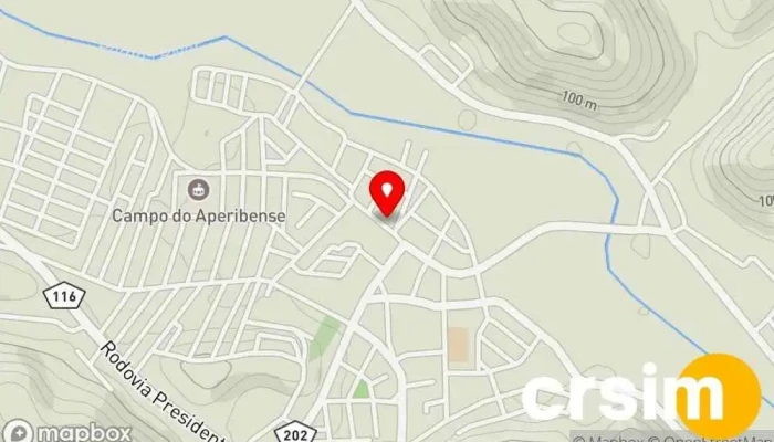 mapa de Cláudia Tortas Loja de tortas em Aperibé