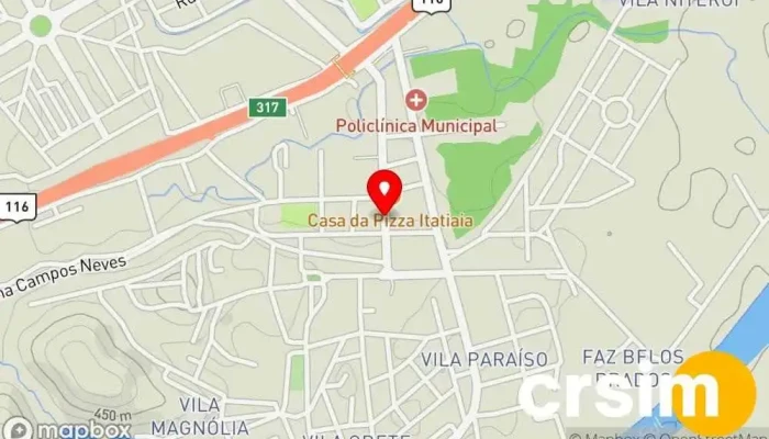 mapa de Colchões Ortobom Itatiaia Loja de colchões, Loja de camas em Itatiaia