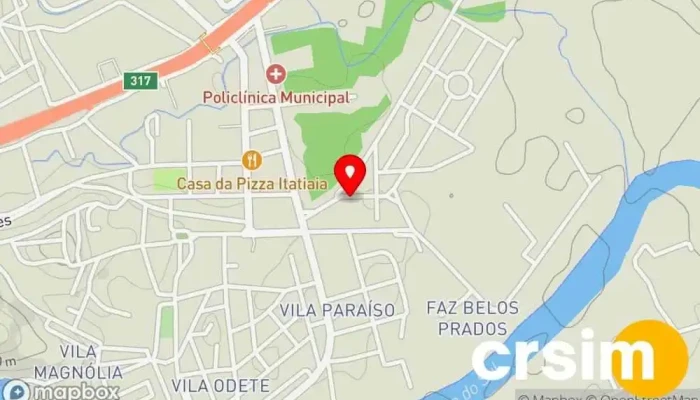 mapa de COLETES BORDADOS Loja de roupas de designer em Itatiaia