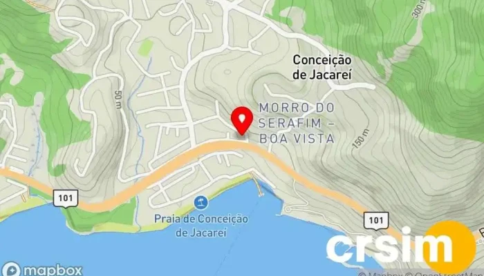 mapa de Comat Material de Construcao Loja de materiais de construção, Fornecedor de materiais de construção em Mangaratiba