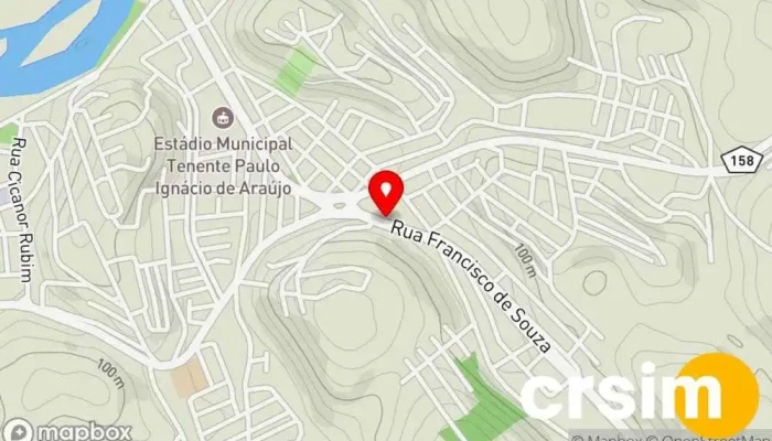 mapa de Comercial Friburguense Loja em Itaocara