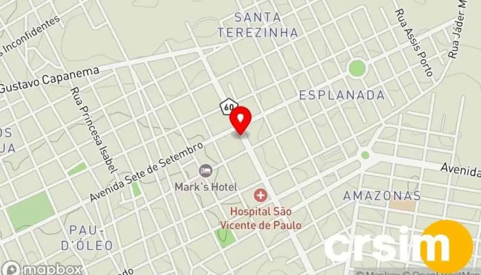 mapa de Conceito Fit Loja de roupas esportivas em - Zona Central
