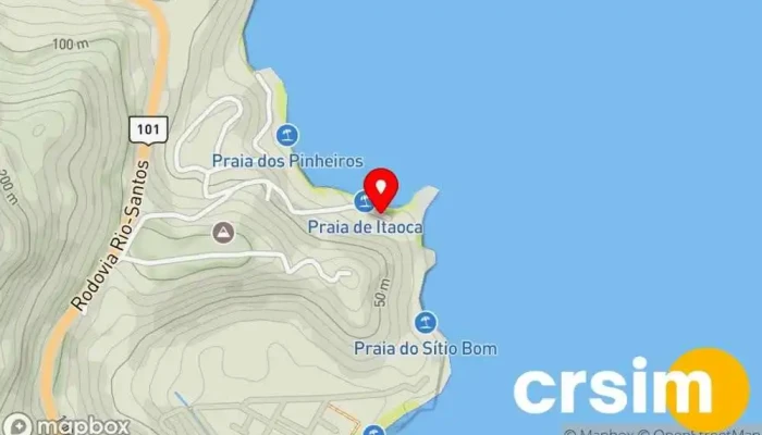 mapa de Condomínio Itaoca Complexo de condomínio em Mangaratiba
