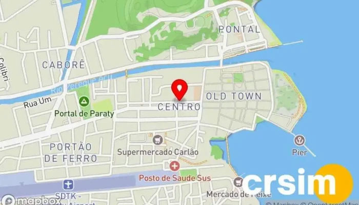 mapa de Confecção de Bordados Padrão Brasil em Paraty / Fábrica de Uniformes, Camisa Polo, Algodão, Jaleco, Avental, Toucas, Bonés Loja de bordados em Paraty