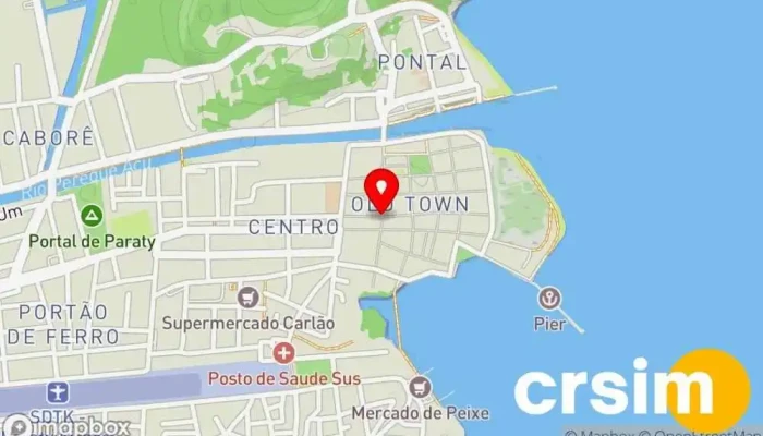 mapa de Coral Brazil - Osklen - Richards - Lenny Niemeyer - Min - Pineapple Loja de Roupa em Paraty