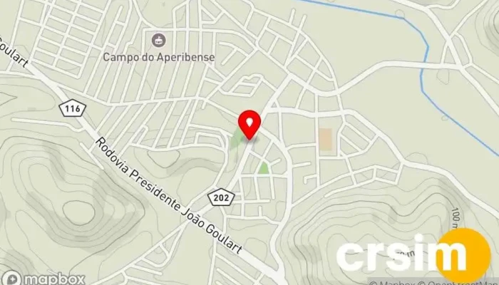 mapa de Correios de Aperibe Correios em Aperibé