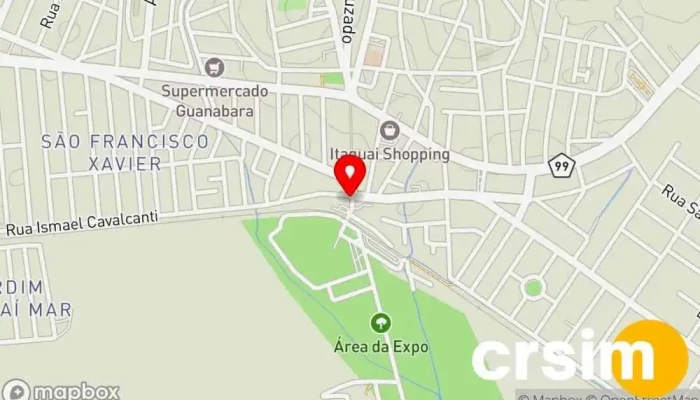 mapa de Costa Verde Outlet Loja de Roupa, Loja outlet em Itaguaí