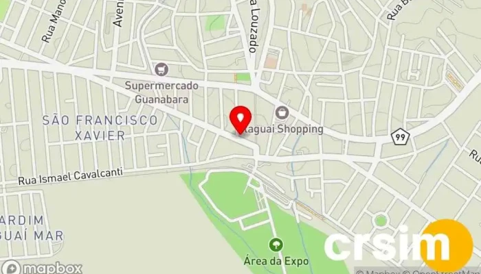 mapa de Cresci Perdi Itaguaí Loja de moda infantil em Itaguaí