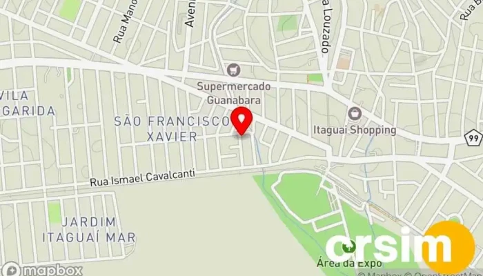 mapa de Danielle Silva Ateliê Couture Loja de Roupa em Itaguaí
