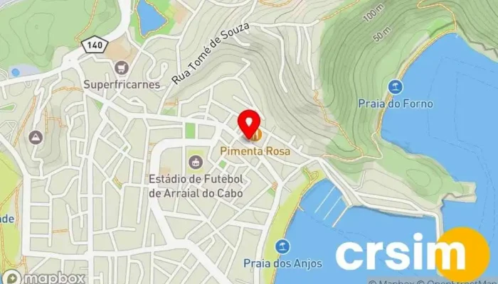 mapa de Deco Estamparia Loja de camisetas personalizadas em Arraial do Cabo