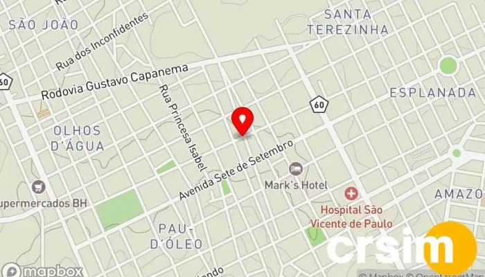 mapa de Decore Festas Loja de artigos para festas em Nº 263 - CENTRO