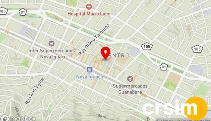 mapa de Del Fiori Loja de Roupa em Nova Iguaçu