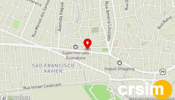 mapa de Delicada Itaguaí Loja de Roupa em Itaguaí