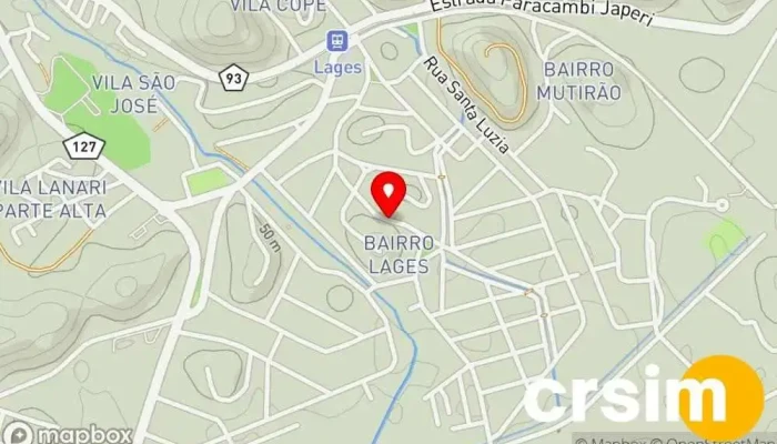 mapa de Dona Elvira Tecidos Loja de tecidos em Paracambi
