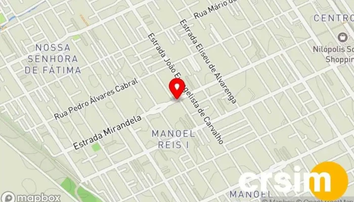 mapa de Dona Go Mirandela Loja de Roupa em Nilópolis