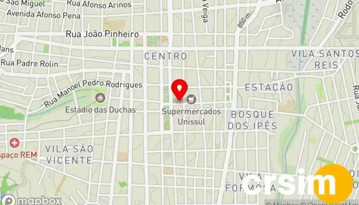 mapa de Dress Moda Feminina Loja de moda feminina em - Centro