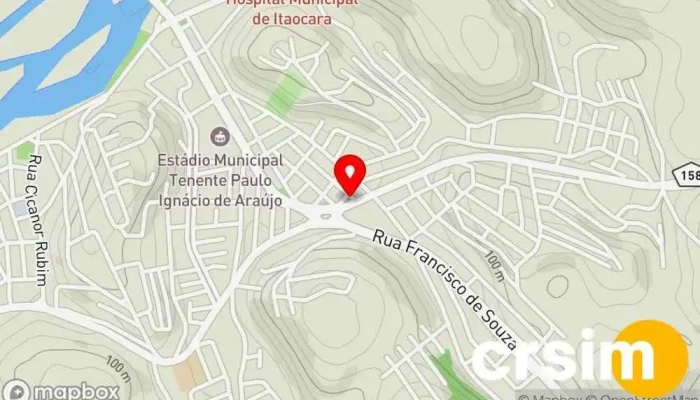 mapa de ECC Casa Nova | Material de Construção Loja de materiais de construção, Loja de materiais elétricos, Loja de Material Hidráulico, Fornecedor de revestimento em Itaocara