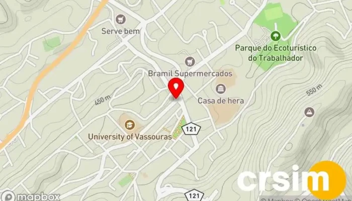 mapa de Eletrônicos - 'King Eletrônicos' Loja de eletrônicos em Vassouras - RJ