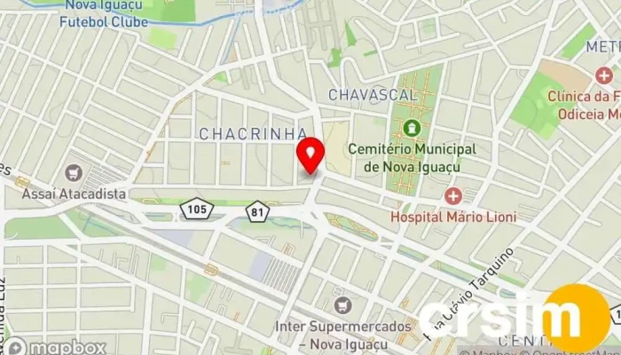 mapa de Eline Cosméticos e Perfumaria em Nova Iguaçu Perfumaria, Fornecedor de produtos de beleza, Loja de produtos de beleza, Loja de cosmético em Nova Iguaçu