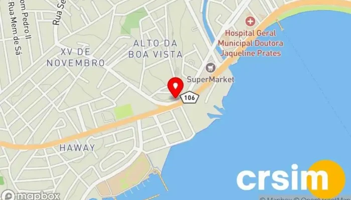 mapa de Ellegance camisaria e acessórios Loja de Roupa em Araruama