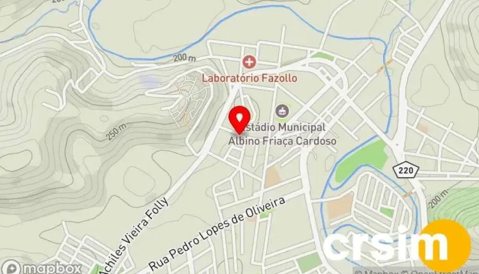 mapa de Espaço Emiliane Bizarro Salão de Beleza, Centro de saúde e beleza em Porciúncula