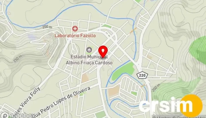 mapa de Espaço Hype Loja em Porciúncula