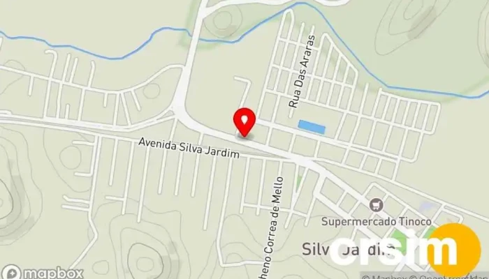 mapa de Espaço Syelle Viviani Salão de Beleza em Silva Jardim