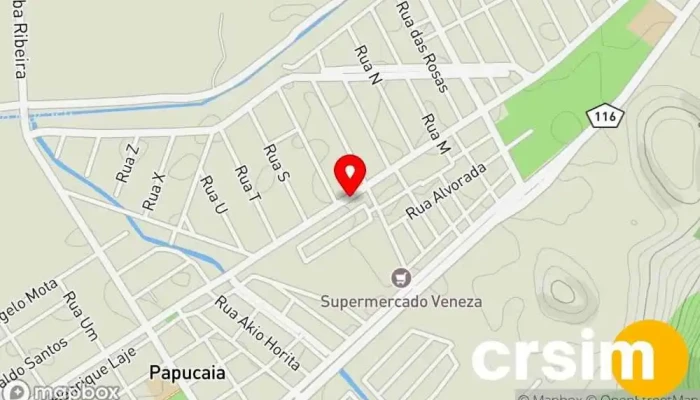 mapa de Esquina da Moda Loja de Roupa em Cachoeiras de Macacu