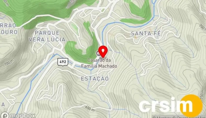 mapa de Estação do Frango Açougue em São José do Vale do Rio Preto