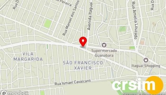 mapa de Feirão das Fraldas Loja para Bebê, Loja de produtos de higiene em Itaguaí