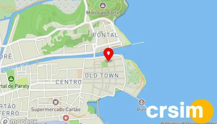 mapa de Flavia Aranha Loja de Roupa, Loja em Paraty