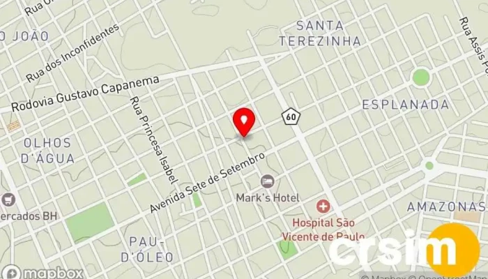 mapa de Flávia Gomes Multimarcas, Abaeté-MG Loja de Roupa em Abaeté - MG