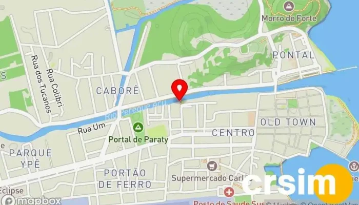 mapa de Flor Do Rio Paraty Loja de Roupa em Paraty