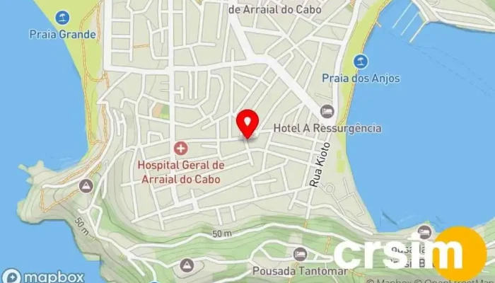 mapa de Floricultura Horto Casa com Fulô Floricultura em Arraial do Cabo