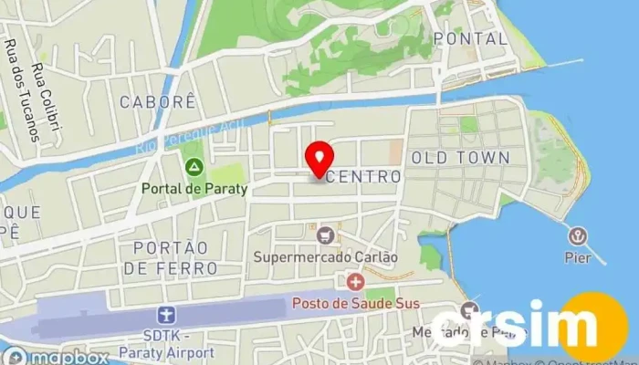 mapa de Frizzo Decor Loja de artigos domésticos, Loja de roupas de cama, Loja de equipamentos para decoração de bolos, Loja de artigos para cama, mesa e banho em Paraty