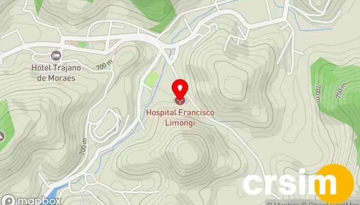 mapa de Hospital Francisco Limongi Hospital Geral em - Cruzeiro