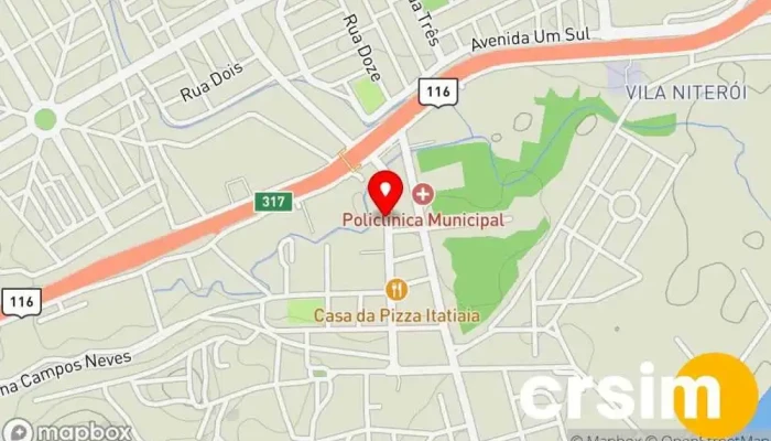 mapa de HSL Acessórios Loja de acessórios de moda em Itatiaia
